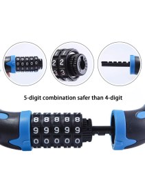 Resim Şifreli Bisiklet Scooter Kilidi 5 Haneli Kod Şifreli Motosiklet Kiliti Pvc Paslanmaz 