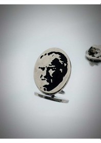 Resim Yörük Tasarım Atatürk Döküm Yaka Rozeti 