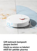 Resim Xiaomi 3D Engellerden Kaçınma Çift Hatlı Lazer ve LDS LİDARLI Çift Katmanlı Paspas Premium Robot Süpürge 