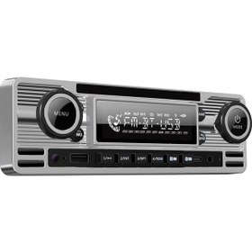 Resim Soundmax Sx-mx61cl Retro Stil Gümüş Renk Teyp Bluetooth/usb/aux/fm/4 50w/mp3 