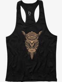 Resim BLUU Owl Fitness Gym Tank Top Sporcu Atleti 