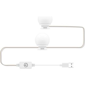 Resim Konesam Yüzük Led Aydınlatma Lambası, Üç Renk Tonu, Usb Dokunmatik Kontrol, Sürekli Işıktayarlama, Makyaj Dolabı Ve Ayna Önü Kullanıma Uygun 2 Adet 