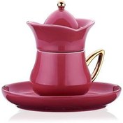 Resim Korkmaz Lalezar Collection 2li Pembe Kahve Fincan Takımı A8778-3 