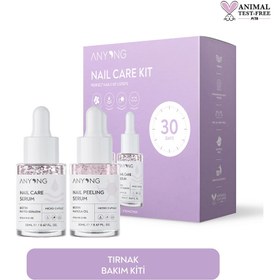Resim Anyong Tırnak Bakım Seti (Bakım Serumu 20 ml + Peeling Serumu 20 ml) - Gratis 
