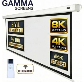 Resim Gamma Screens 240x200 Motorlu Projeksiyon Perdesi 