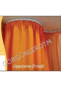 Resim Esnek Oryantal Kıvrılıp Bükülen Perde Rayı Korniş Sistemi (460346846) 