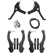 Resim BİSİKLET FREN TAKIMI V-BRAKE (PLASTİK) SİYAH TAKIM 