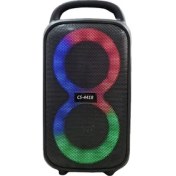 Resim ERDİNEKS 3W x2 RGB Işıklı Mini Boy Bluetooth Hoparlör Tel Izgara Tasarım 4 İnç x2 Speaker 