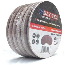 Resim Bay-Tec Cirtli Zimpara 180 Mm 180 Kum (5 Adet) 