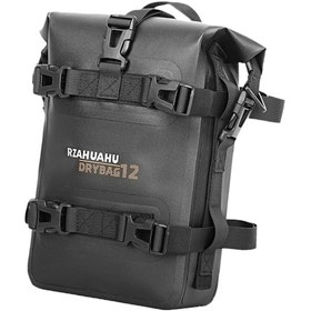 Resim Suntek Motor Bar Çantası Moto Sele Pannier Siyah Motosiklet Yan 