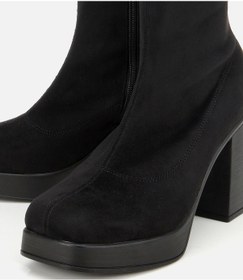 Resim Hotiç Kadın Siyah Streç Kalın Tabanlı Yüksek Topuklu Çizme 01cıh315190a100 01cıh315190a100 Siyah 