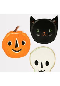 Resim Meri Meri - It's Halloween Plates - Cadılar Bayramı Tabak 8'li 