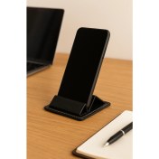 Resim Egesta Masaüstü Suni Deri Telefon Tutacağı ve Standı 