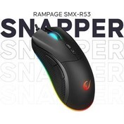 Resim Rampage SMX-R53 SNAPPER Usb Siyah 7200 dpi RGB Aydınlatmalı Gaming Oyuncu Mouse 