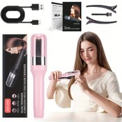 Resim Kadınlar için USB Şarj Edilebilir Pembe Saç Kesme Makinesi - Taşınabilir Elektrikli Saç Kesme Makinesi Otomatik Kesme, Düzleştirme Fonksiyonları ile - İdeal Noel ve Tatil Hediyesi, Kadınlar için Saç Kesme Makineleri, Saç Kesme Makineleri ve Kesme Makineleri 