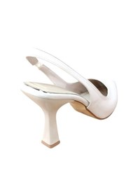 Resim Bilener Şiko 809 Kadın Kadeh Ökçe Arka Açık Stiletto Ayakkabı Bej Siyah 