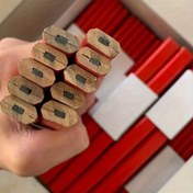 Resim 10 adet, paket başına 20 adet Ahşap İşçiliği Kalemleri, Düz Siyah Sekizgen Marangoz Kalemleri, Ahşap İşaretleme Kalemleri Kalem dolumu siyah renk 
