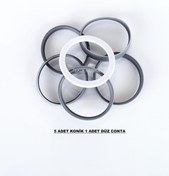 Resim Tekdekoryapı Evye Sifon Conta Seti (5 ad konik 1 ad düz) 