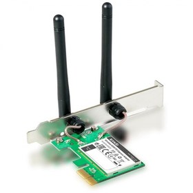 Resim TENDA 300mbps PCI Express W322E Kablosuz Ada tör 2.4ghz 2x anten 