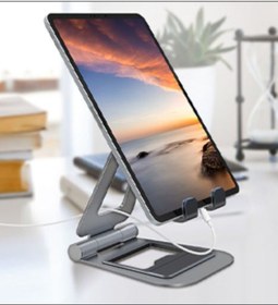 Resim Mühlen T5 Ayarlanabilir Ergonomik Telefon Tablet Tutacağı Askısı Standı Füme Renk 