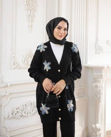 Resim Still Butik Elif Yılmaz Sude Triko Hırka Pantolon Takım Tesettür Kadın Giyim ST2198 