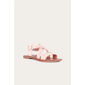 Resim Bueno Shoes Pudra Deri Kadın Düz Sandalet 