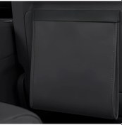 Resim Chuangyinshop Siyah 1 Adet Manyetik Katlanır Pu Deri Araç Çöp Kutusu Ve Depolama Organizer 