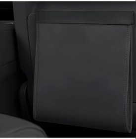 Resim Chuangyinshop Siyah 1 Adet Manyetik Katlanır Pu Deri Araç Çöp Kutusu Ve Depolama Organizer 