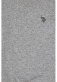 Resim U.S. Polo Assn. Erkek Çocuk Gri Melanj Basic Bisiklet Yaka Sweatshirt 50314971-VR086 
