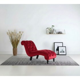 Resim Ebrar Home Design Lüks Kadife Kapitoni Uzanma Koltuğu - Modern Josephine Köşe Koltuk 