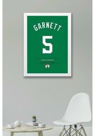 Resim Kevin Garnett Forma Çerçeveli Tablo - Nba Boston Celtics Jersey 