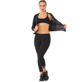 Resim En Enstyle Termal Sauna Uzun Kol Takım Siyah 