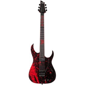 Resim Schecter Sullivan King Banshee-6 FR-S Elektro Gitar (Obsidian Blood) 