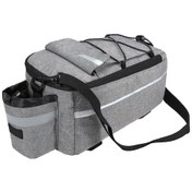 Resim Lemestar Isı Yalıtımlı Su Geçirmez Bisiklet Bagaj Çantası Gri - Geniş Hacimli Yoluşlar İçin Reflektörlü Gri 