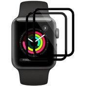 Resim İos Watch Uyumlu Serisi İçin 3 & 2 & 1 42mm 2 Adet Xdfind Kavisli 3d Kompozit Malzeme Yumuşak Film Ekran Koruyucu 
