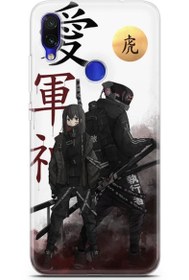 Resim Xiaomi Redmi Note 7 Pro Uyumlu Kılıf Anime 16 Japon Anime Hediyelik Kılıf Siyah Beyaz 