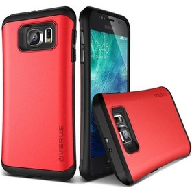 Resim Verus Galaxy S6 İle Uyumlu Case Thor Kılıf Hard Drop Red Kırmızı 