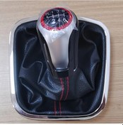Resim Chuangyinshop Red 6-speed 5 Ve 6 Vites Manuel Vites Topuzu Ve Braket Bağlantı Seti 6r 6c Hatchback Sedan 2011-2019 