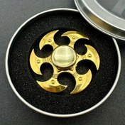 Resim 1 adet Altın Çinko Alaşımlı Fidget Spinner - Metal El Giroskopu - Dikkat ve Rahatlama için - Doğum Günleri, Noel, Cadılar Bayramı için Mükemmel Hediye 