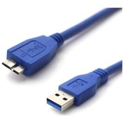 Resim Al-4621 0.5 Metre Usb 3.0 Hdd Harddisk Kablo Ara Bağlantı Micro Veri Taşınabilir Disk Kablosu, Mavi 