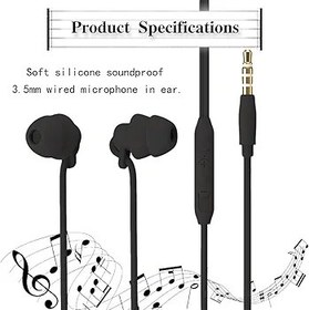 Resim ZBJBinCH Uyku Kulakiçi Gürültü Önleyici Kulak İçi Uyku Kulaklığı, Küçük Kulak Kanalı için Mikrofonlu Ses Kontrollü Yumuşak Kablolu Kulaklıklar Uyku Uykusuzluk Yan Uyuyan iPhone Samsung Huawei ile 