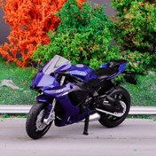 Resim 1 adet CCA COOL CHIC OTOMATİK 1:18 Ölçekli Çinko Alaşım Yamaha YZF-R1 Motosiklet Modeli, Manuel İtme İşlemi, Erkek Çocuklar İçin Koleksiyonluk Oyuncak Araba, İdeal Doğum Günü Hediyesi 