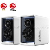 Resim Edifier QR65 GaN Şarjlı Masaüstü Aktif Bluetooth Monitör Hoparlör (Beyaz) 