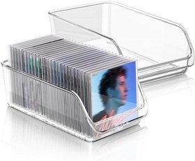 Resim CD Saklama Kutusu 2 Paketi, Şeffaf CD Düzenleyici, 48 Mücevher Kutusuna Kadar Tutun 
