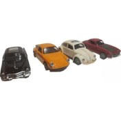 Resim Boratila Toys Nostalji Klasik 12 cm Metal Metal Çek Bırak 4lü Set 2 Kapı ve Bagaj Açılır (2) 