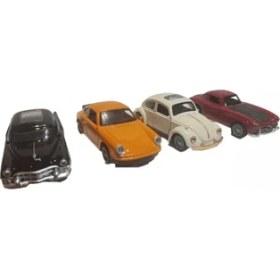 Resim Boratila Toys Nostalji Klasik 12 cm Metal Metal Çek Bırak 4lü Set 2 Kapı ve Bagaj Açılır (2) 