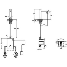 Resim VitrA Origin A47213 Temassız Elektrikli Lavabo Bataryası 