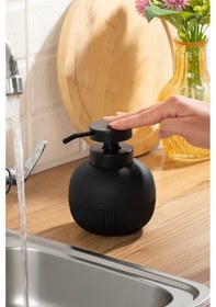 Resim Porsima 3118 Banyo Ve Mutfak Sıvı Sabunluk 450ml Siyah Siyah 