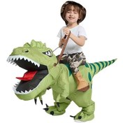 Resim Küçük Çocuklar İçin Koşan Ejderha Şişme Kostümü 80-120cm - Cadılar Bayramı Eğlence Kıyafeti 