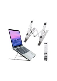 Resim HT-119 Çift Kenetli Katlanır Alüminyum Laptop & Tablet Standı 